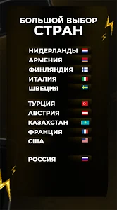 Список высокоскоростных прокси серверов до 10 Гбит/с в приложении Быстрый ВПН для ИМО Туркменистан